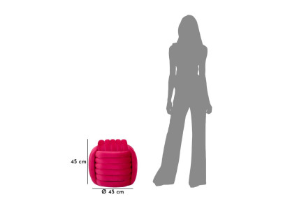 Pouf Softy Fuchsia – Explosion Glam 45 x 45 x 45 cm