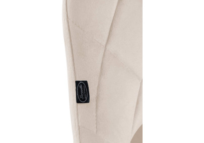 Sgabello da bar Lazio Velvet crema,nero