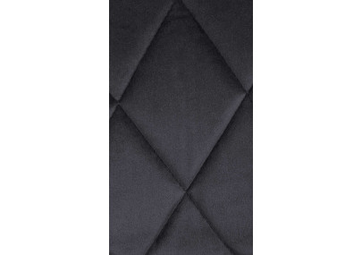 Sgabello da bar Lazio Velvet grigio scuro,bianco