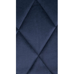 Sgabello da bar Lazio Velvet blu,bianco