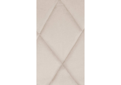 Tabouret de bar Lazio velours blanc crème