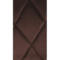 Sgabello da bar Lazio Velvet marrone,bianco