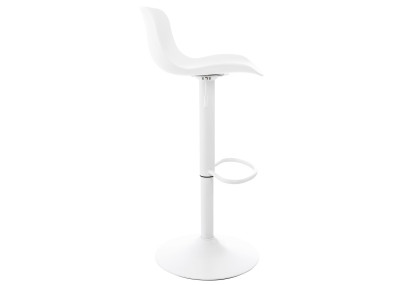 Lot de 4 tabourets de bar Almada en blanc