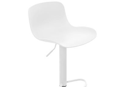 Lot de 4 tabourets de bar Almada en blanc