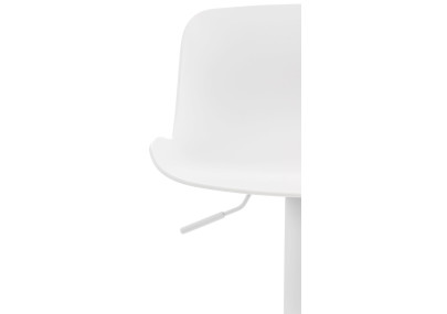 Lot de 4 tabourets de bar Almada en blanc