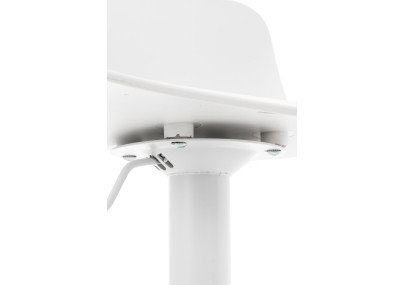 Lot de 4 tabourets de bar Almada en blanc