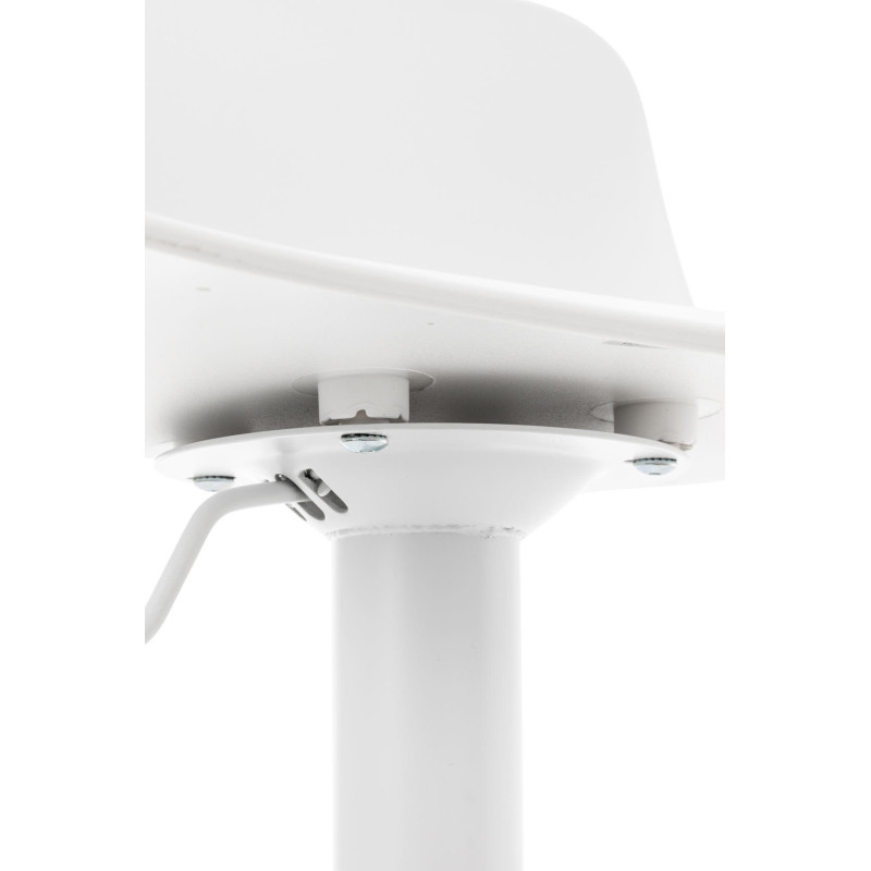 Ensemble de 4 tabourets de bar Almada blanc