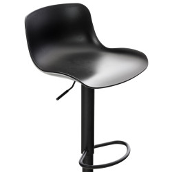 Ensemble de 4 tabourets de bar Almada noir