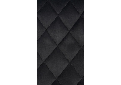 Lot de 2 tabourets de bar Minosa en velours noir