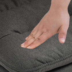 Barhocker Damar Stoff weiß