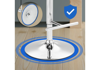 Barhocker Damar Samt chrom