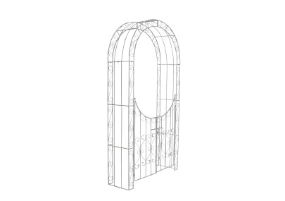 Arco da Giardino Sina con Porta bianco antico