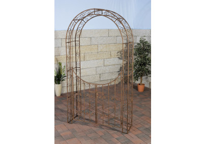 Arc de rose avec portail Sina brun antique