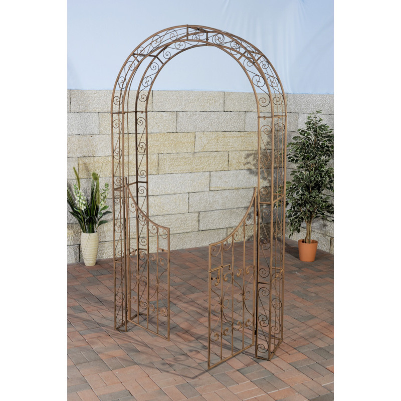 Arc de rose avec portail Sina brun antique