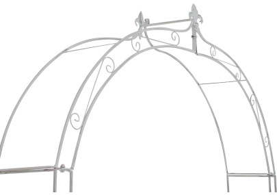 Anna, arche de roses blanches antiques