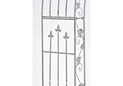Arco da Giardino Emma in Metallo Verniciato a Polvere bianco antico