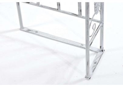 Arco da Giardino Emma in Metallo Verniciato a Polvere bianco antico