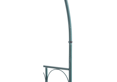 Arco da giardino in metallo verniciato a polvere verde