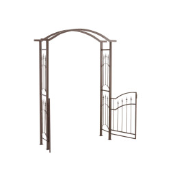 Arche de roses de Louxor avec portail, marron