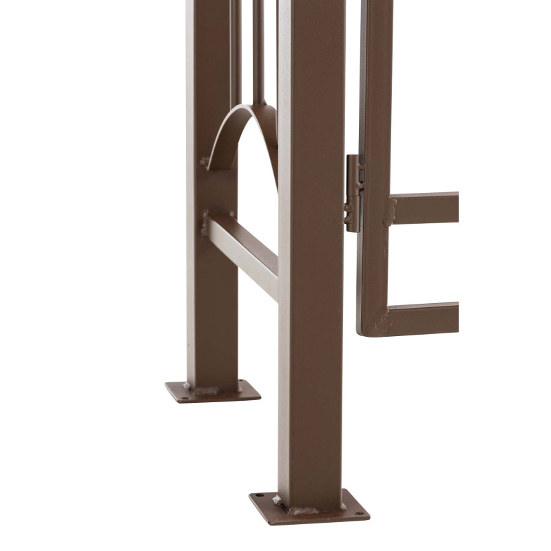 Arche de roses de Louxor avec portail, marron