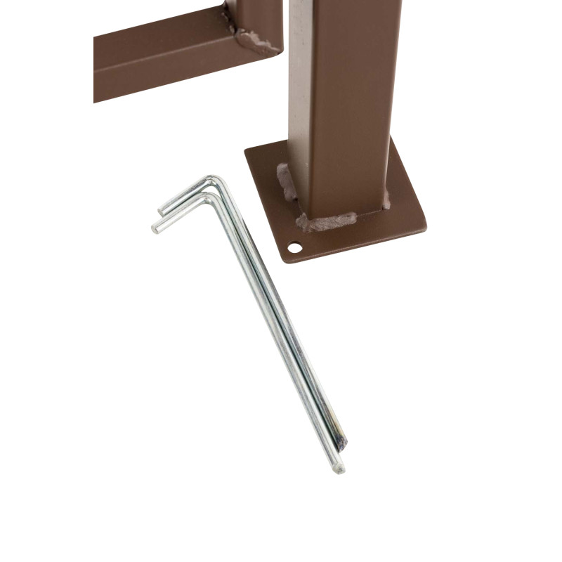 Arche de roses de Louxor avec portail, marron