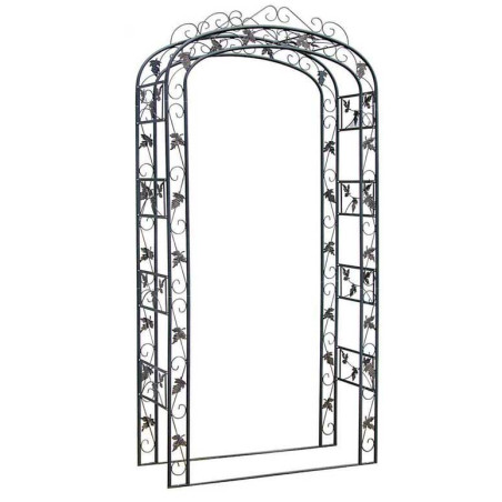 Arco Da Giardino Decorato In Metallo nero