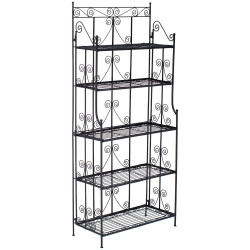Estantería Decorativa de Hierro Ciara Negro