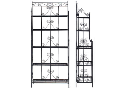 Estantería Decorativa de Hierro Ciara Negro