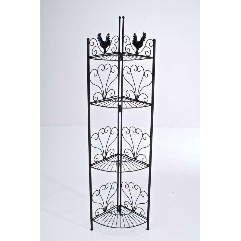 Scaffale Angoliera Marie in Ferro nero