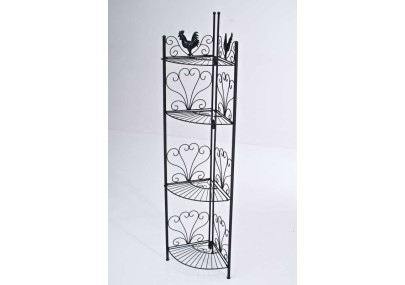 Étagère autoportante noire Marie