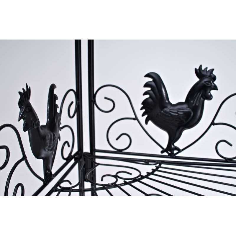 Scaffale Angoliera Marie in Ferro nero