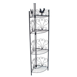 Scaffale Angoliera Marie in Ferro nero