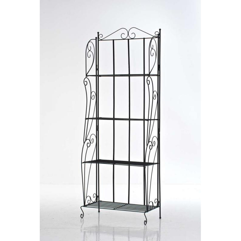 Estantería de Hierro Plegable Lea Negro