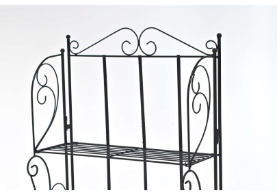 Estantería de Hierro Plegable Lea Negro