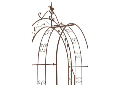 Arco de Flores para Jardín con Puerta Grenada Marrón antiguo