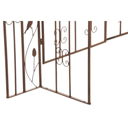 Arco per Rampicanti Grenada con Cancello antico marrone