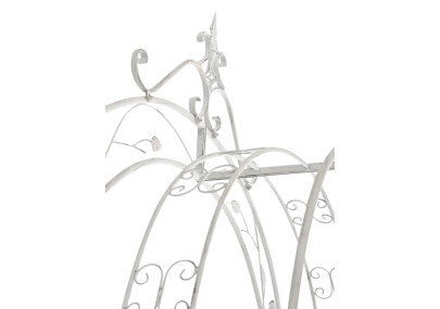 Arco de Flores para Jardín con Puerta Grenada Blanco antiguo