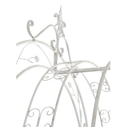 Arco per Rampicanti Grenada con Cancello bianco antico