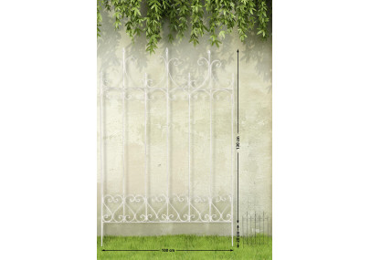 Espaldera Flieder 130 x 100 cm Blanco antiguo