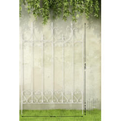 Espaldera Flieder 130 x 100 cm Blanco antiguo