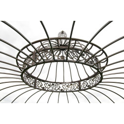 Pavillon de luxe, style romantique, rond, 350 cm, bronze