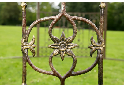 Pavillon de luxe, style romantique, rond, 350 cm, bronze