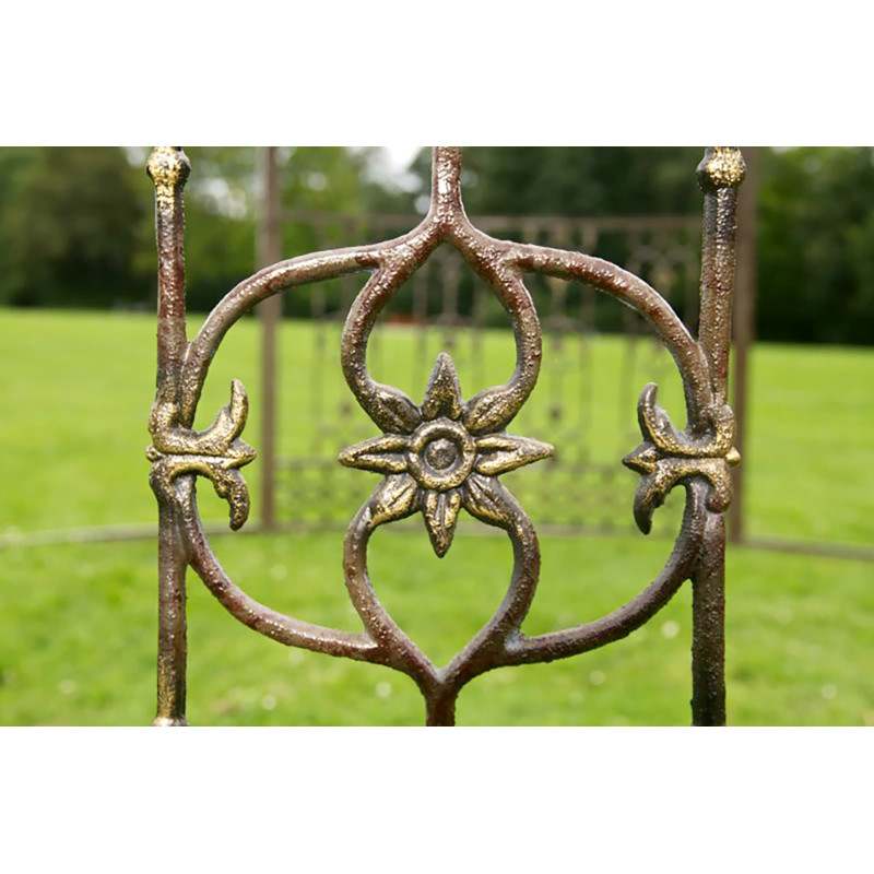 Pavillon de luxe, style romantique, rond, 350 cm, bronze