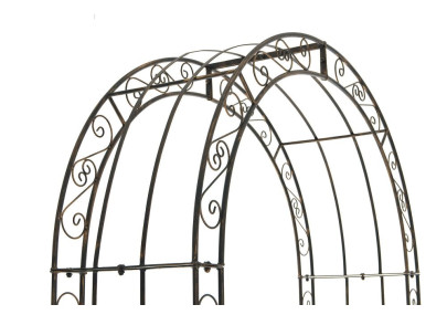 Arco de Jardín con Puerta Sina Bronce