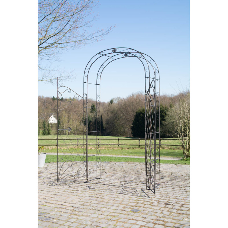 Arc de roses avec portail en bronze Melissa