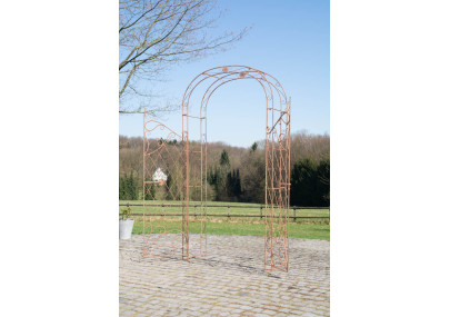 Arche de roses avec portail Melissa brun antique