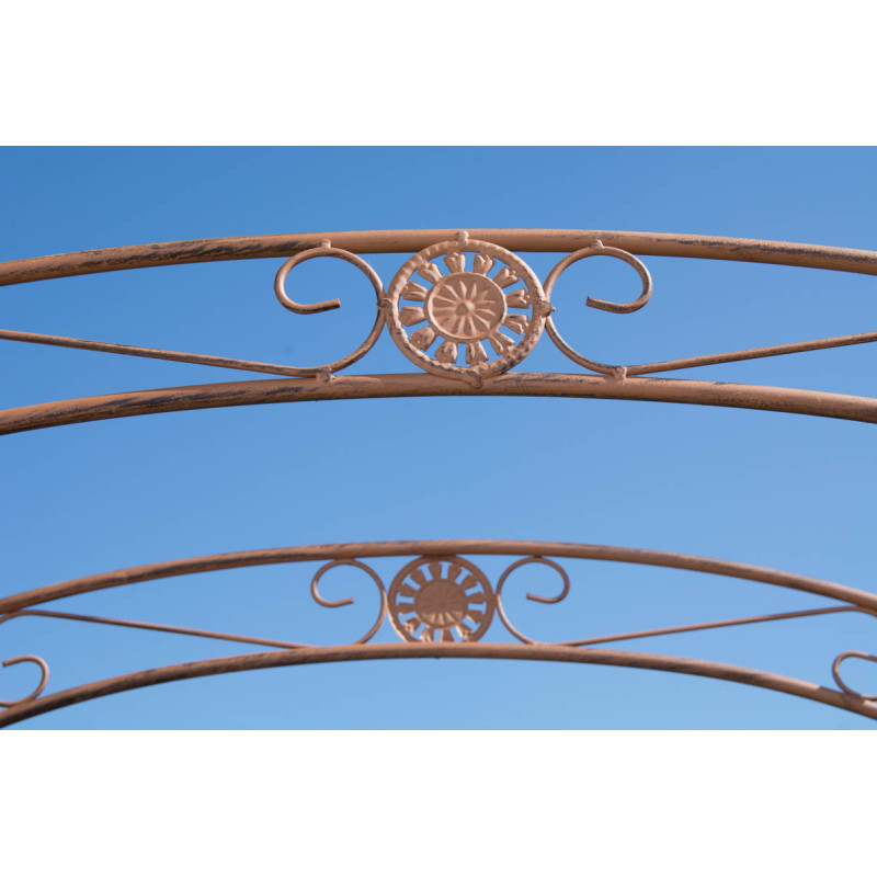 Arche de roses avec portail Melissa brun antique