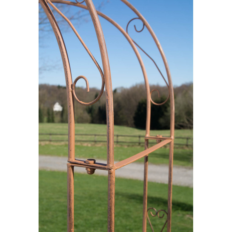 Arche de roses avec portail Melissa brun antique