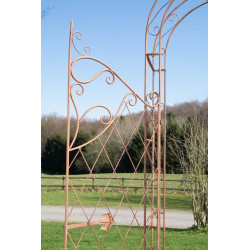 Arche de roses avec portail Melissa brun antique