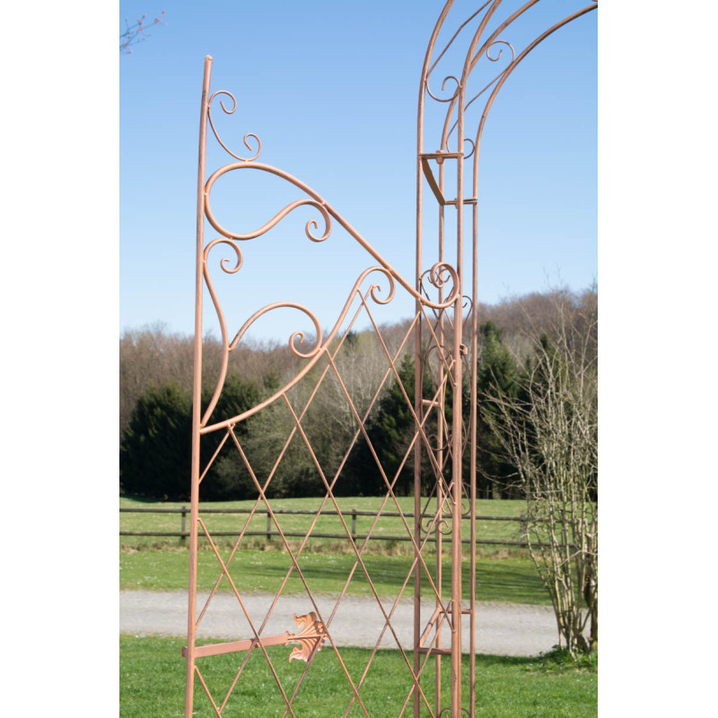 Arco de Jardín con Puerta Melissa Marrón antiguo